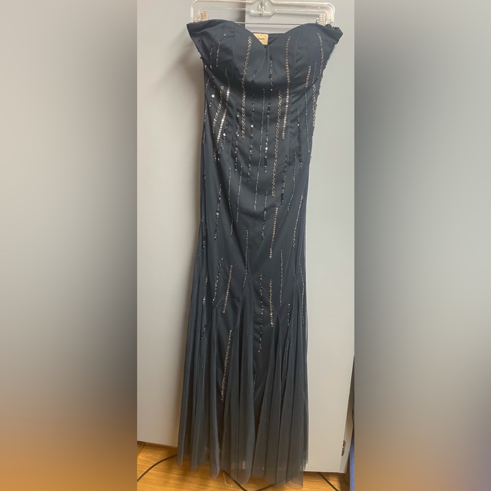 Lace and Beads strapless dress